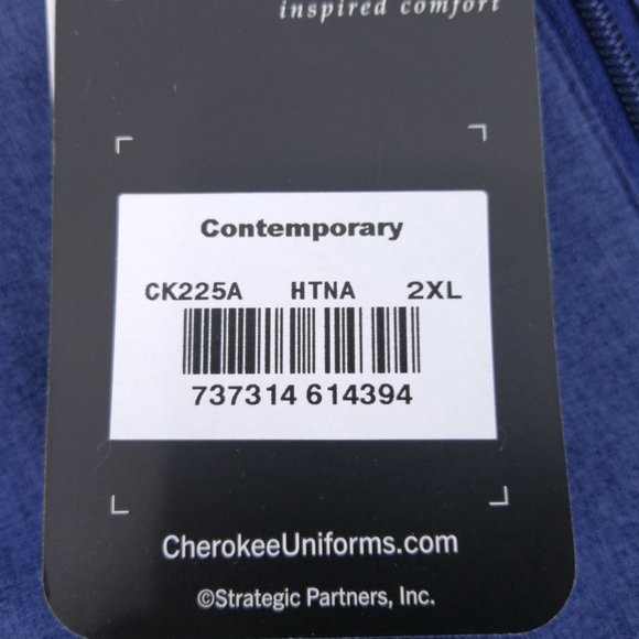 Cherokee Scrub Pants Heather Navy 2XL Jogger - Picture 5 of 8